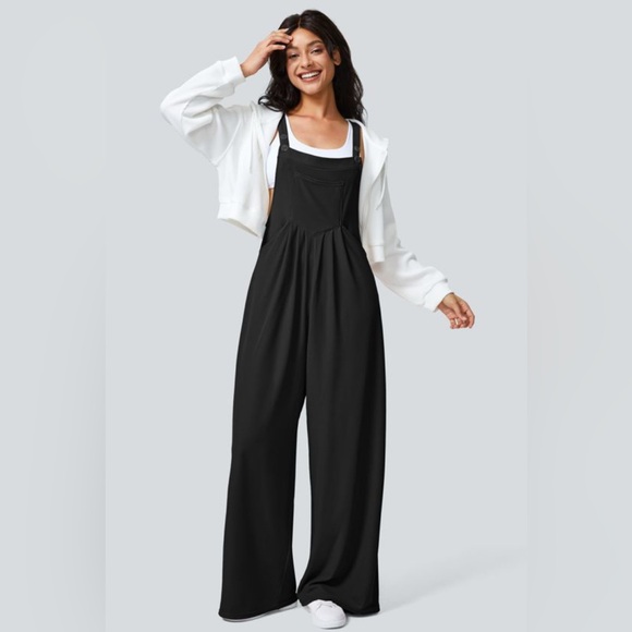 Halara Pants - HALARA Elegant Black Jumpsuit Sz S